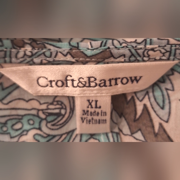 CROFT & BARROW cardigan/kimono with attached tank top Size XL - Picture 7 of 8